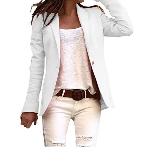 Blazer de Travail Décontracté pour Femmes – Eleganter Business-Blazer mit klassischem Reverskragen