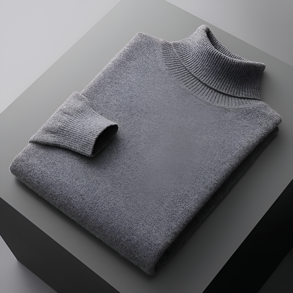Hochwertiger Herren Kaschmir Rollkragenpullover