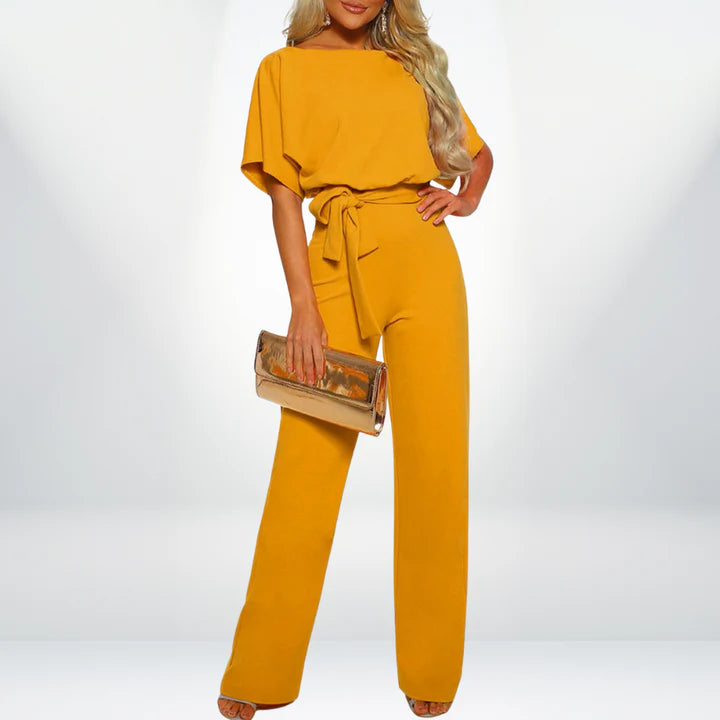 Eleganter und Luftiger Jumpsuit mit V-Ausschnitt