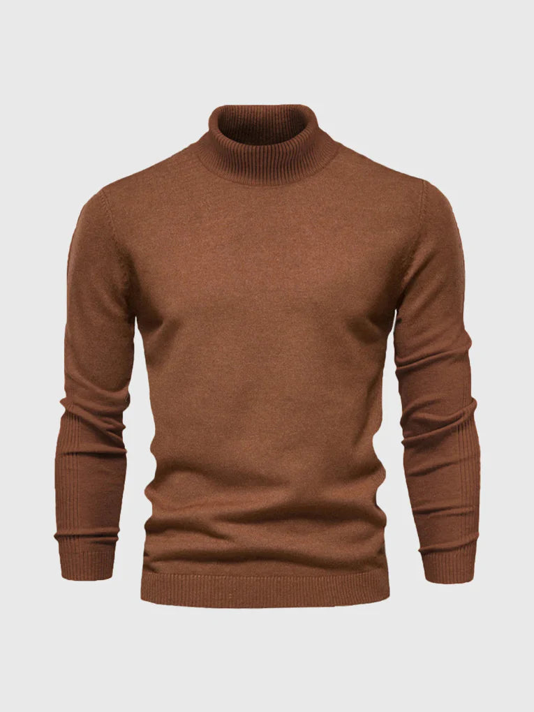 Men's Turtleneck Sweater – Washable and Versatile