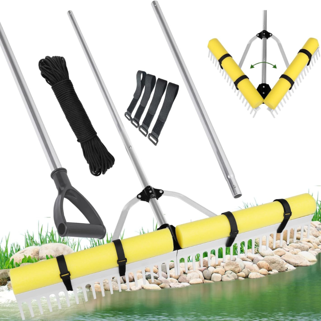 Schwimmendes Seegras-Entfernungsrechen-Set