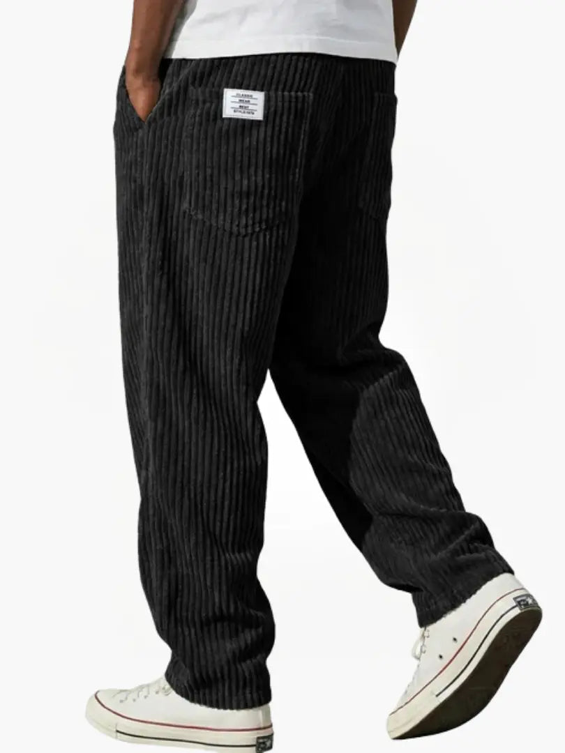 Herren Elegante Bequeme Cordhose mit Kordelzug