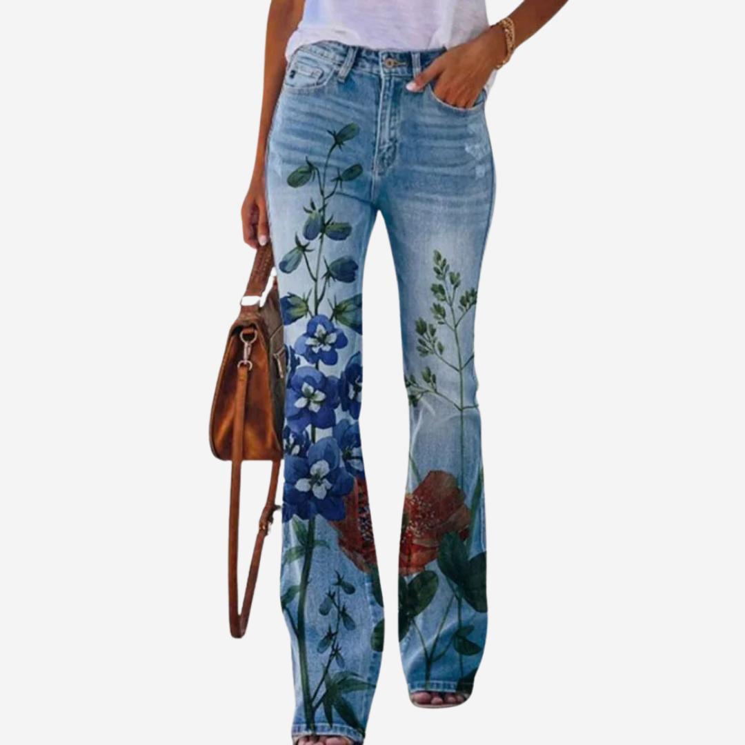 Damen-Flared-Hose mit schmeichelhafter Passform und stilvollem Design
