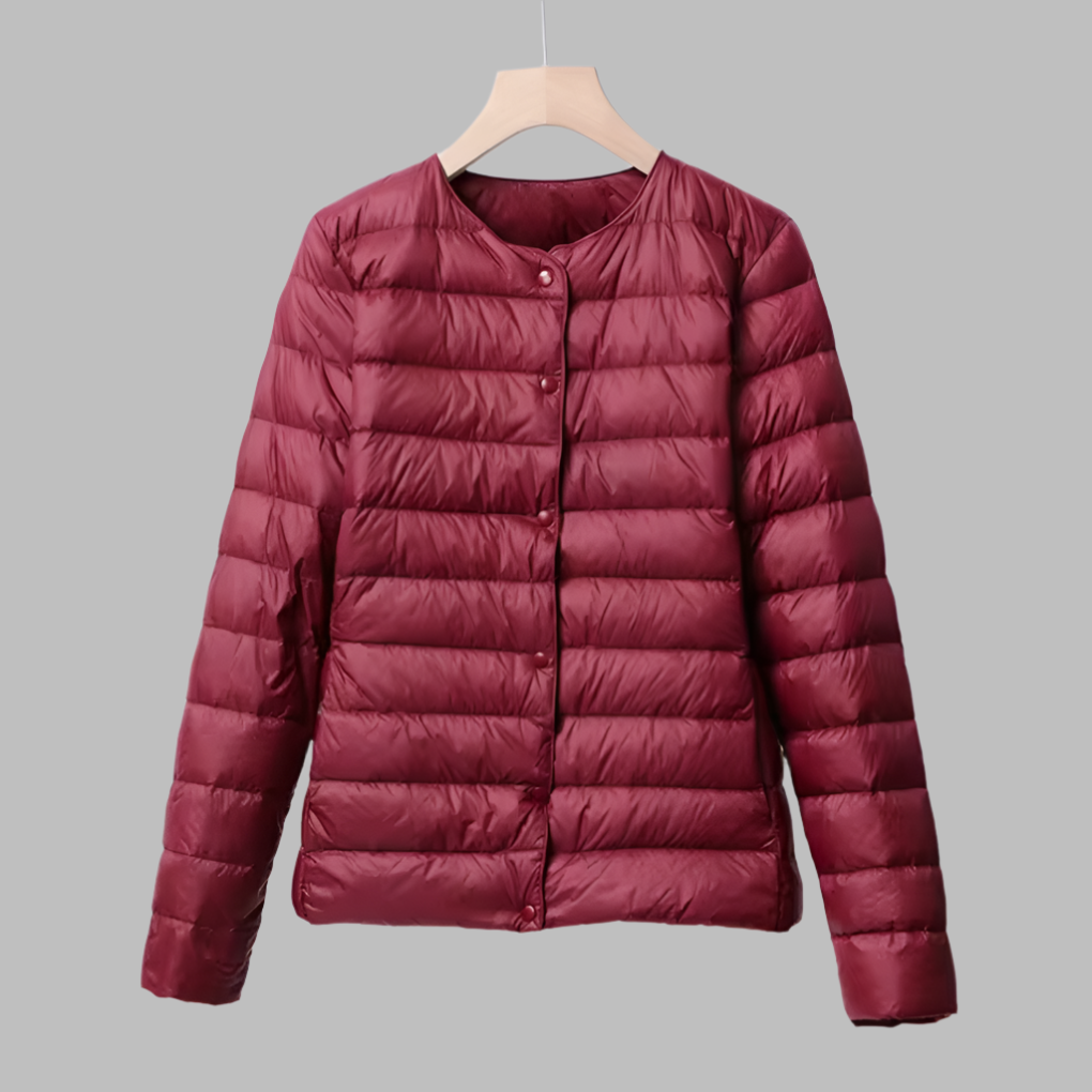 Kragenloser, tragbarer Puffer für Frühling und Winter