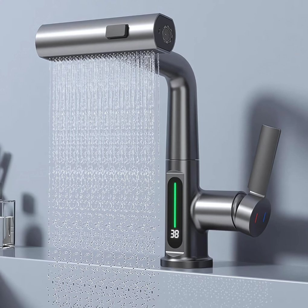 Flexibler LED-Wasserhahn für Küche & Bad