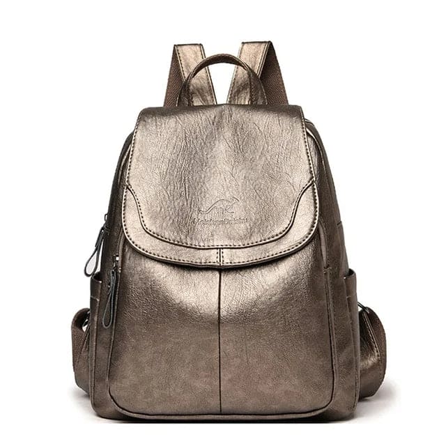 Eleganter Damen-Rucksack aus veganem Leder mit zeitlosem Design