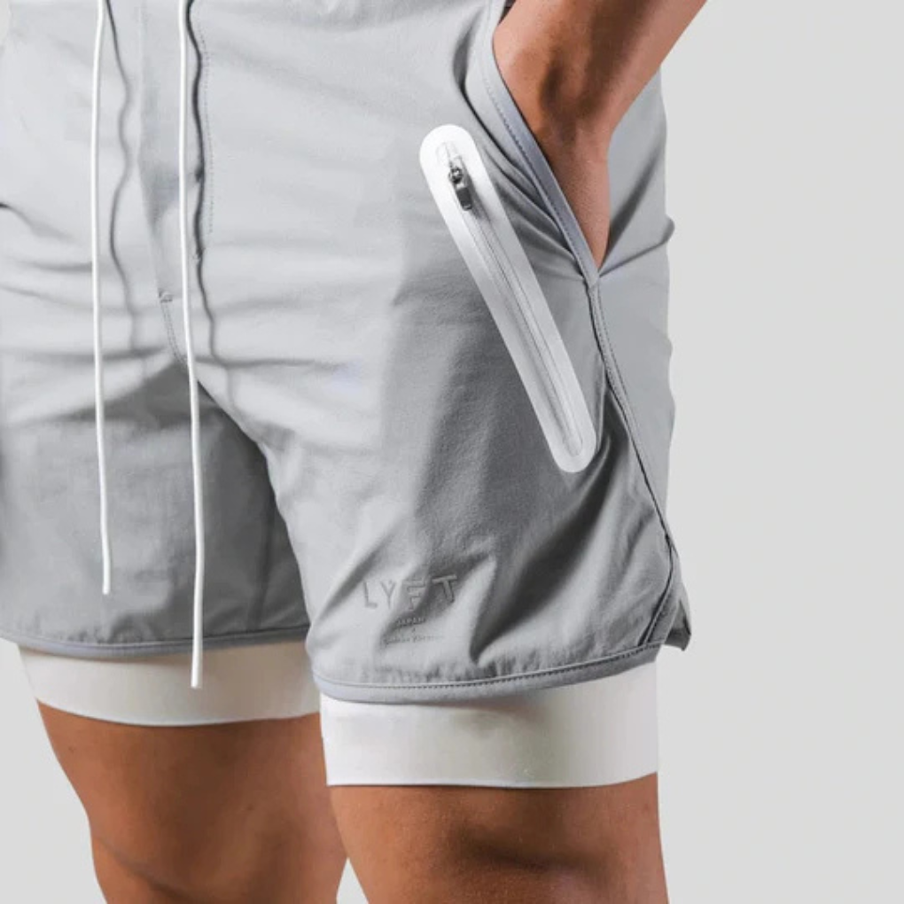 2-in-1-Sporthose für Herren