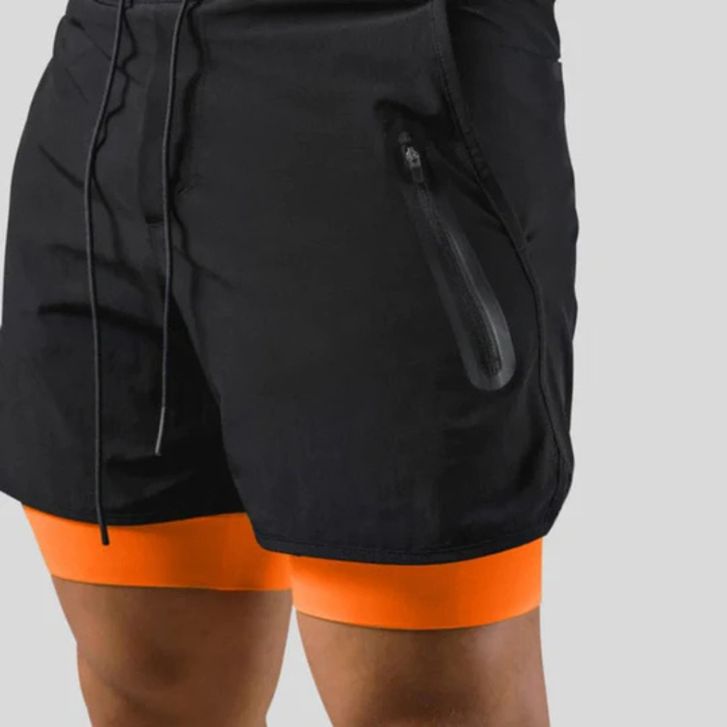 2-in-1-Sporthose für Herren