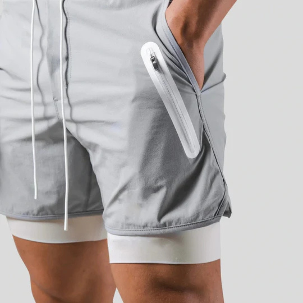 2-in-1-Sporthose für Herren