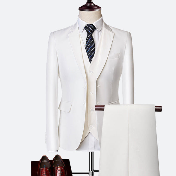 Dreiteiliger Slim-Fit-Anzug für Herren