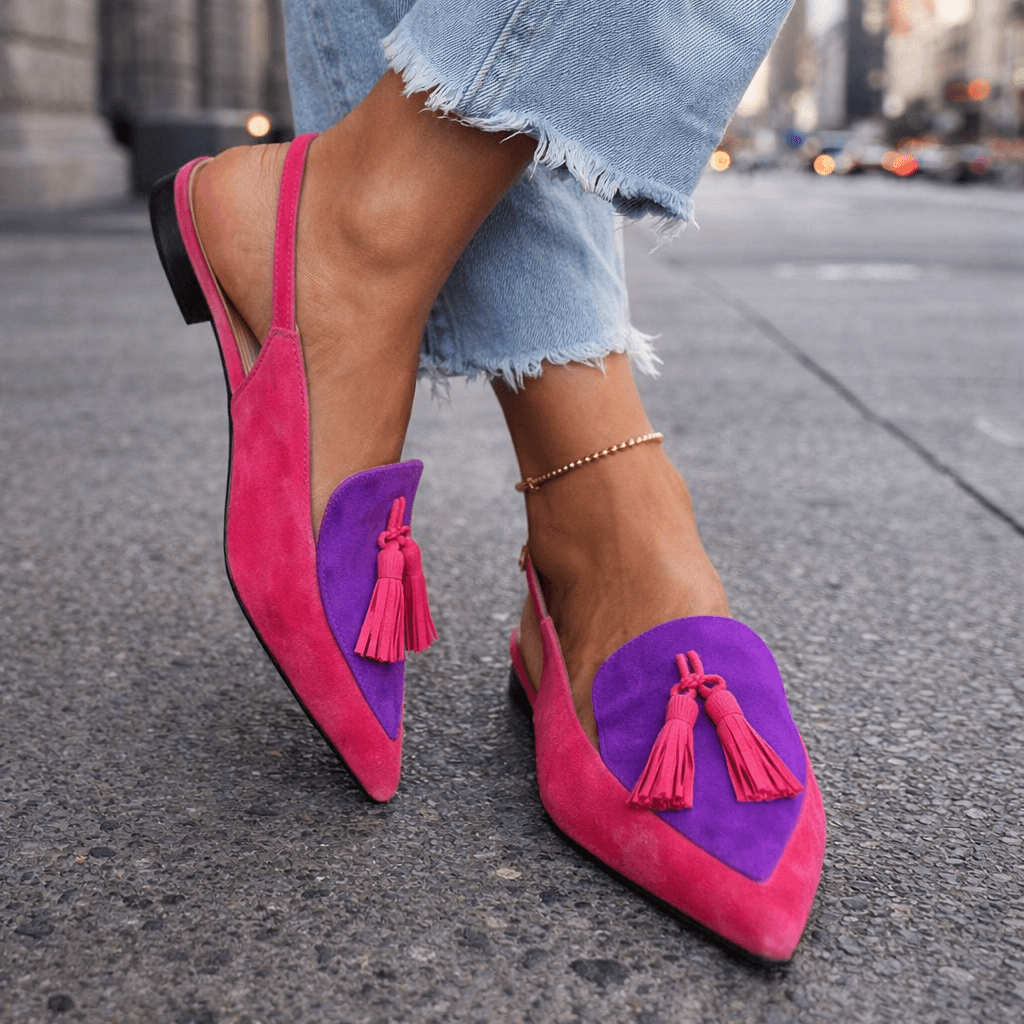 Damen Elegante Sandalen mit Riemen und Quasten