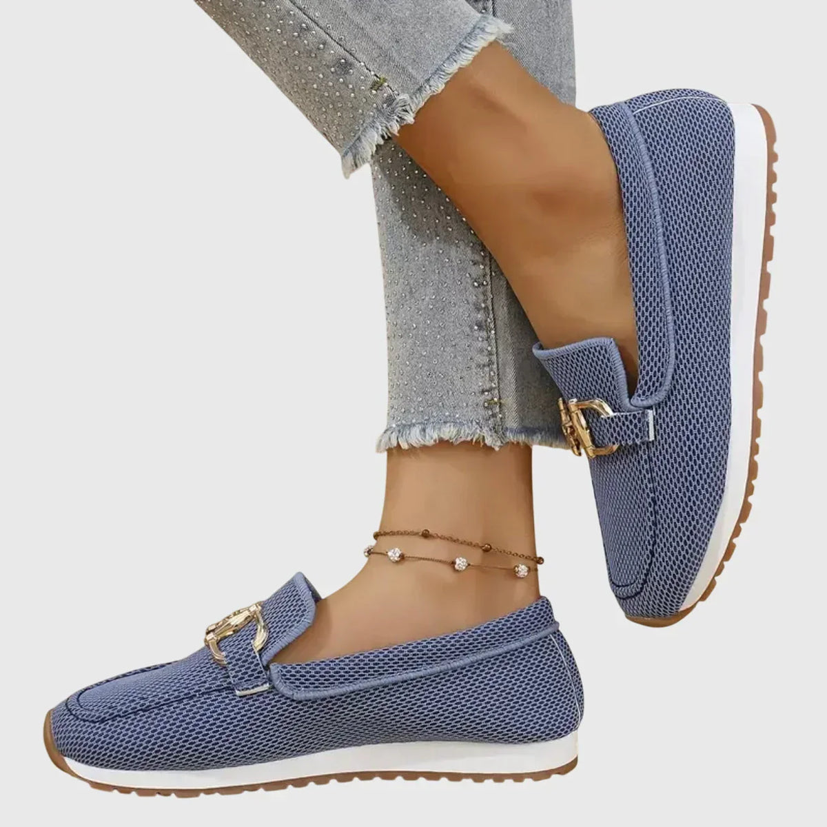 Damen Bequeme Sportschuhe im Mokassin-Stil