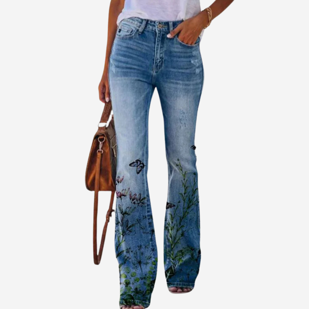 Damen-Flared-Hose mit schmeichelhafter Passform und stilvollem Design