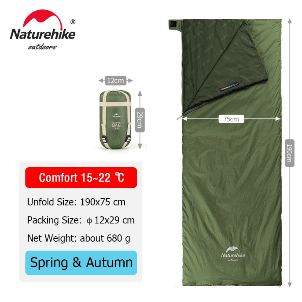 Tragbarer Schlafsack für Camping und Wandern