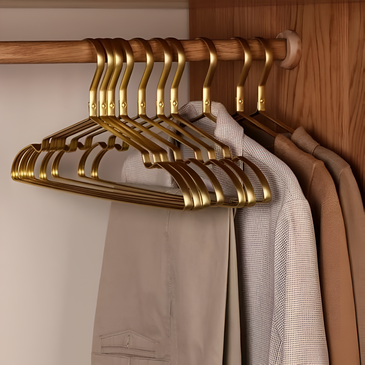 Luxus Anti-Rutsch-Kleiderbügel aus Aluminiumlegierung