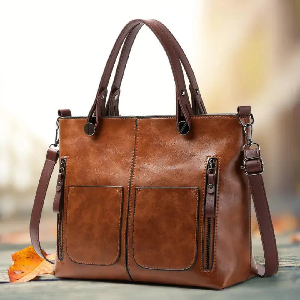Elegante klassische Ledertasche