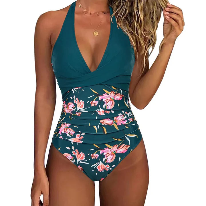 Halterneck Damen-Badeanzug