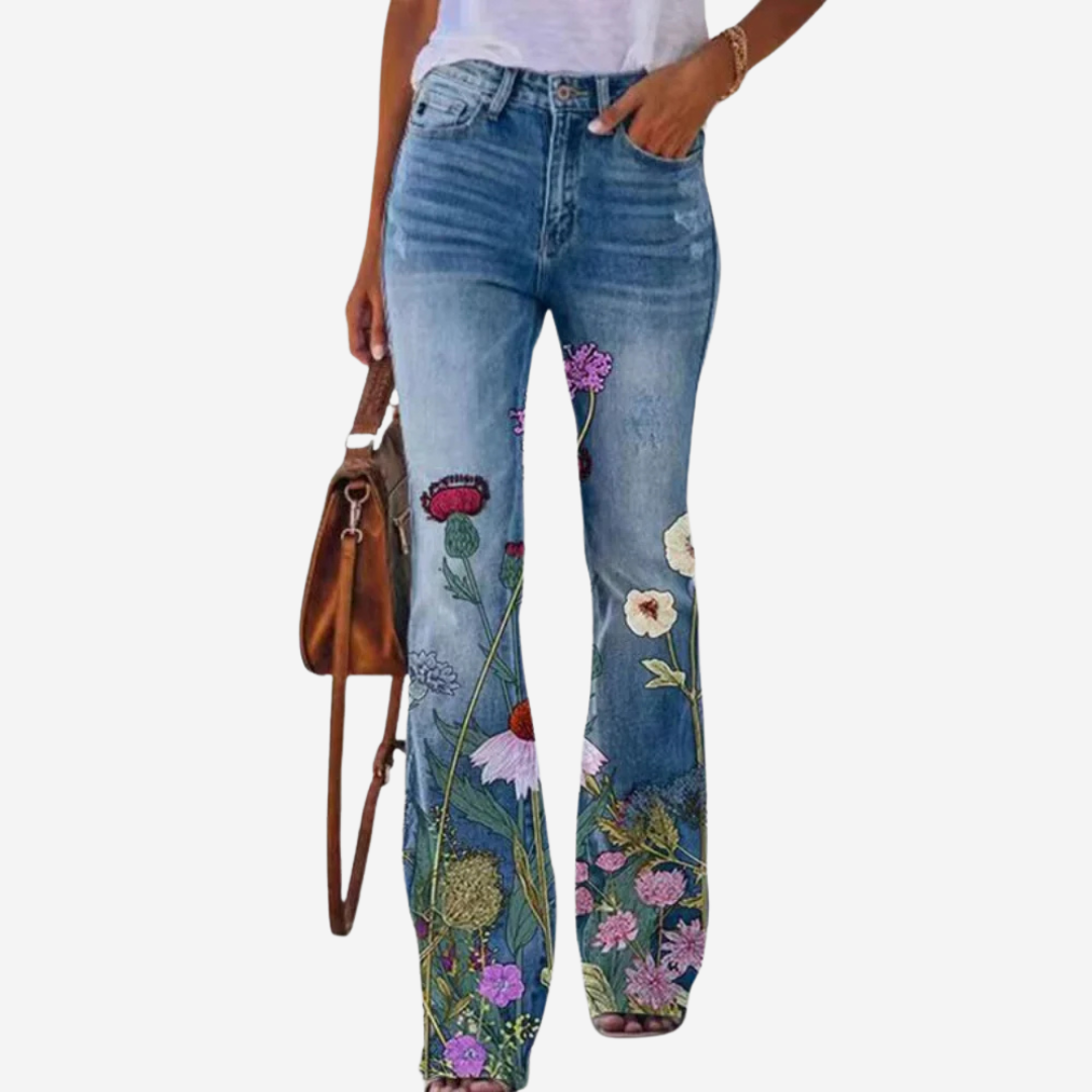 Damen-Flared-Hose mit schmeichelhafter Passform und stilvollem Design