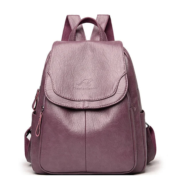 Eleganter Damen-Rucksack aus veganem Leder mit zeitlosem Design