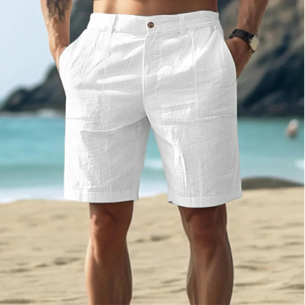 Casual Men's Linen Shorts for Summer Days