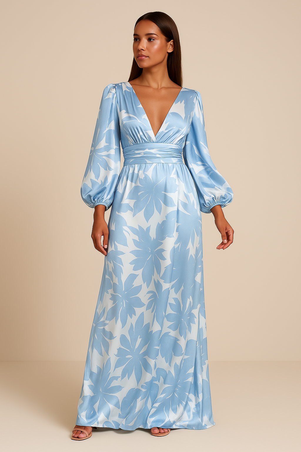 Modisches Kleid im europäischen Stil