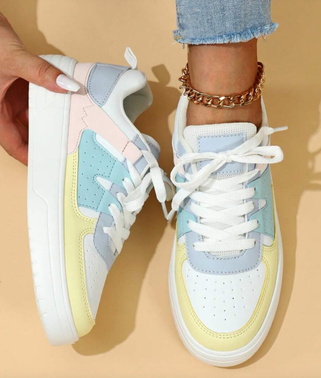 Damen-Sneaker mit Pastellfarben und Komfort-Design