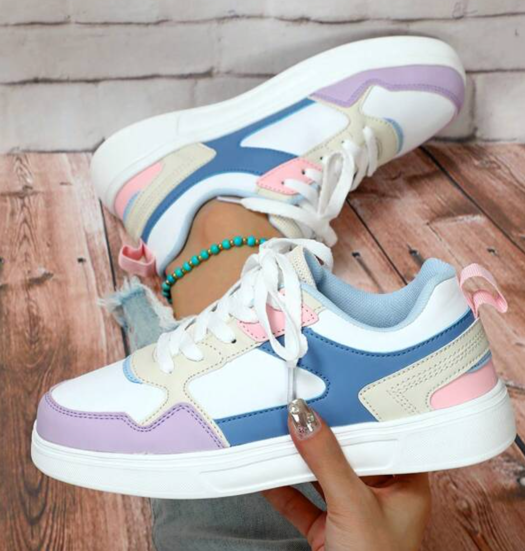 Damen-Sneaker mit Pastellfarben und Komfort-Design