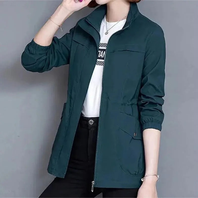Noena – Kurzer Trenchcoat mit verstellbarer Taille für Damen