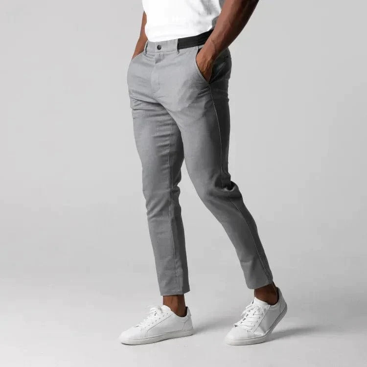 Herren-Stretch-Chino mit Elastischem Bund und Zeitlosem Schnitt