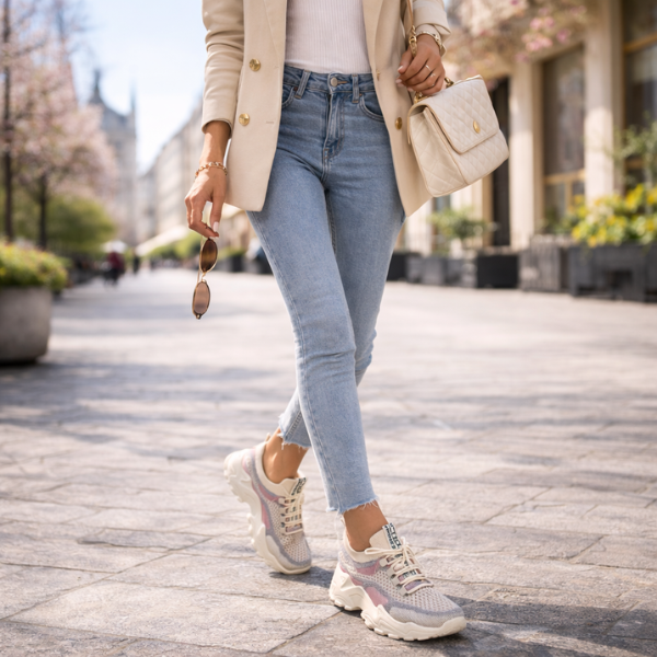 Damen Elegante Atmungsaktive Alltags-Sneakers