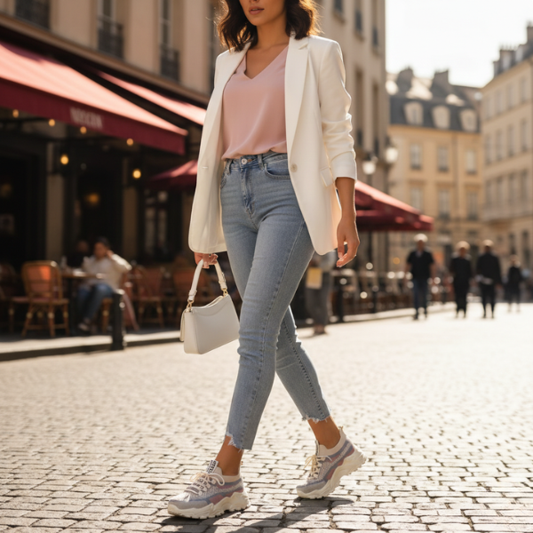 Damen Elegante Atmungsaktive Alltags-Sneakers