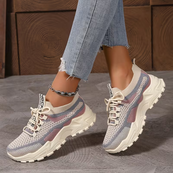 Damen Elegante Atmungsaktive Alltags-Sneakers