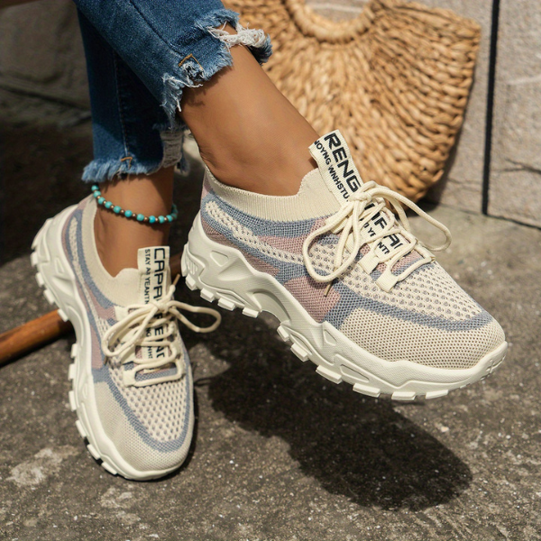 Damen Elegante Atmungsaktive Alltags-Sneakers
