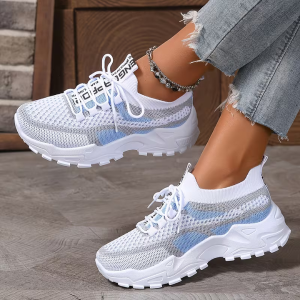 Damen Elegante Atmungsaktive Alltags-Sneakers