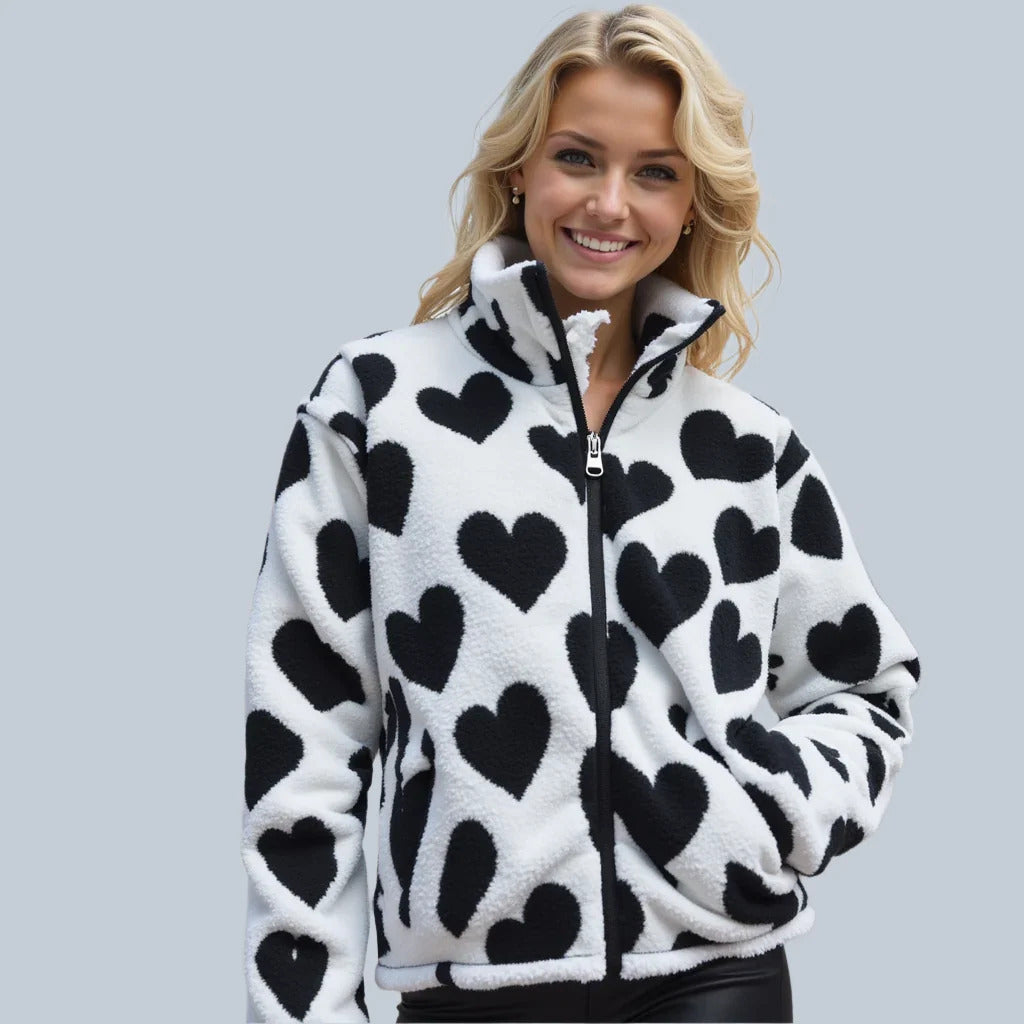 Damen Stilvolle Wendbare Jacke