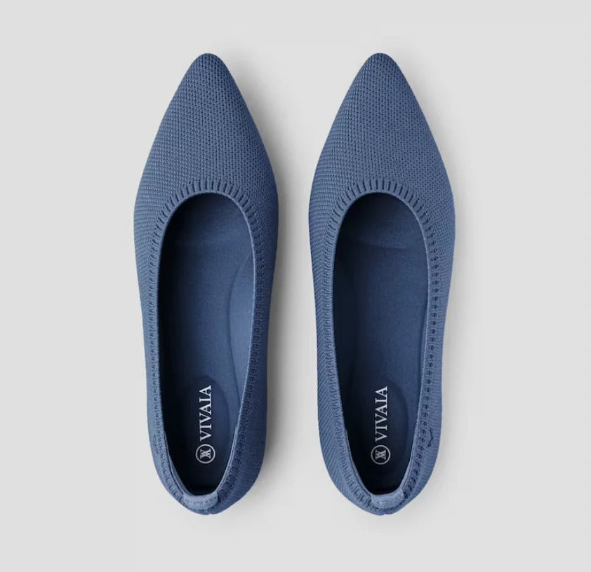 Bequeme Damen-Ballerinas mit runder Spitze