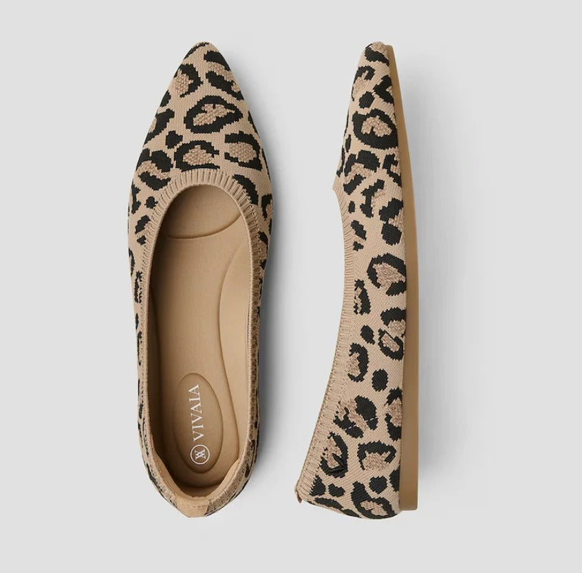 Bequeme Damen-Ballerinas mit runder Spitze