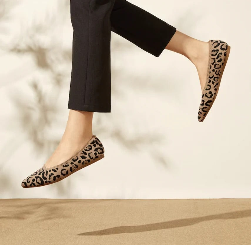 Bequeme Damen-Ballerinas mit runder Spitze