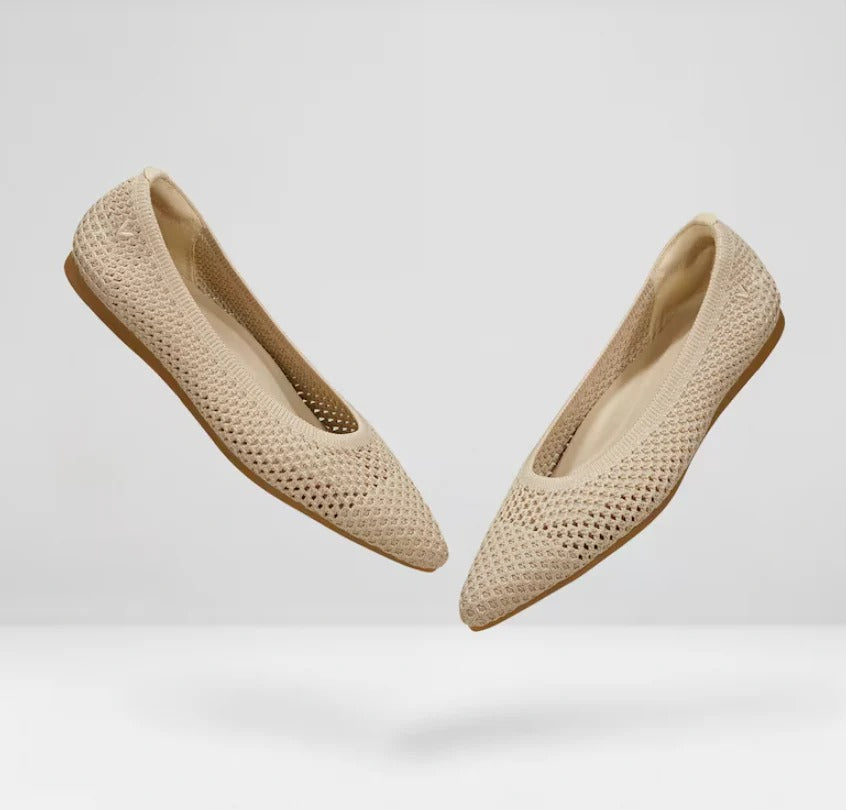 Bequeme Damen-Ballerinas mit runder Spitze