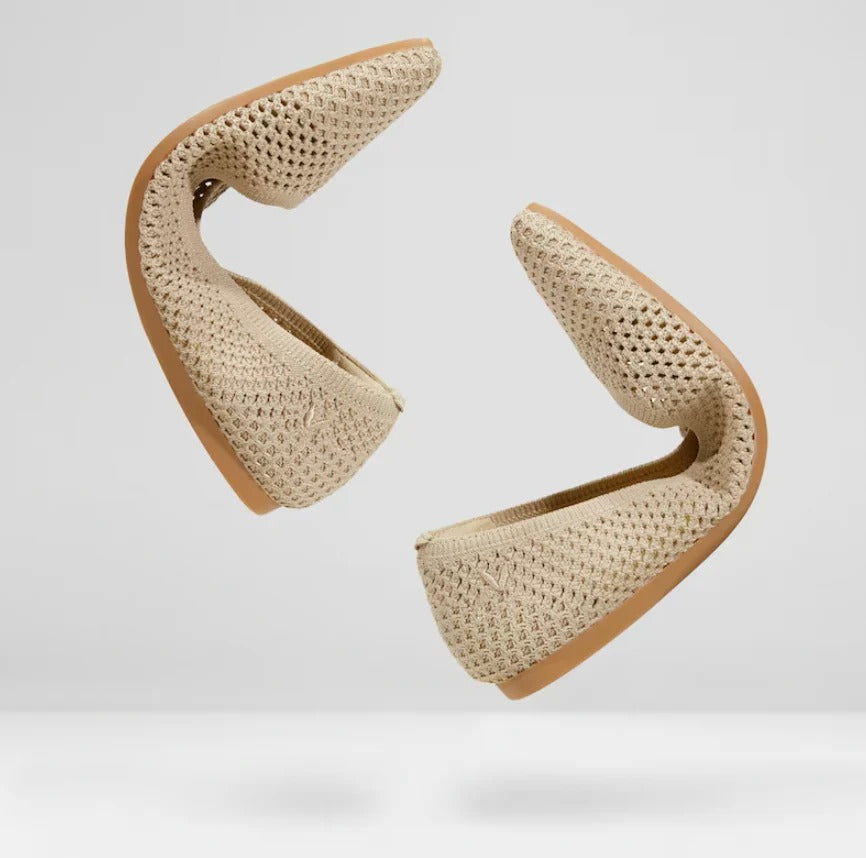 Bequeme Damen-Ballerinas mit runder Spitze