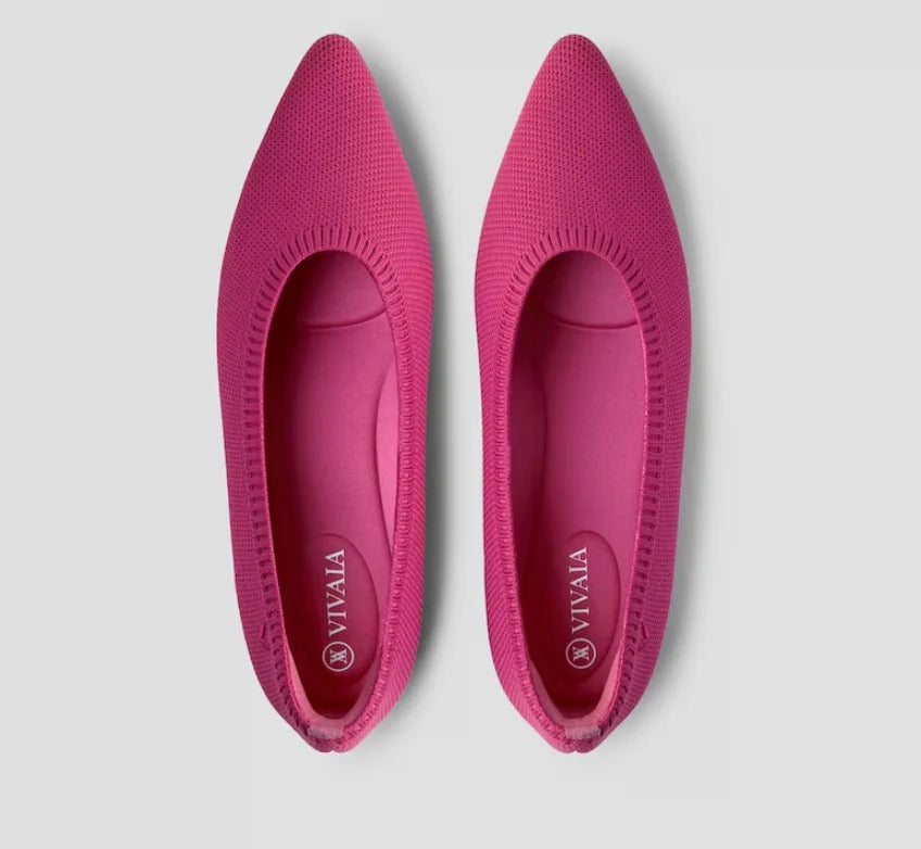 Bequeme Damen-Ballerinas mit runder Spitze