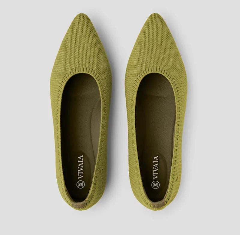 Bequeme Damen-Ballerinas mit runder Spitze