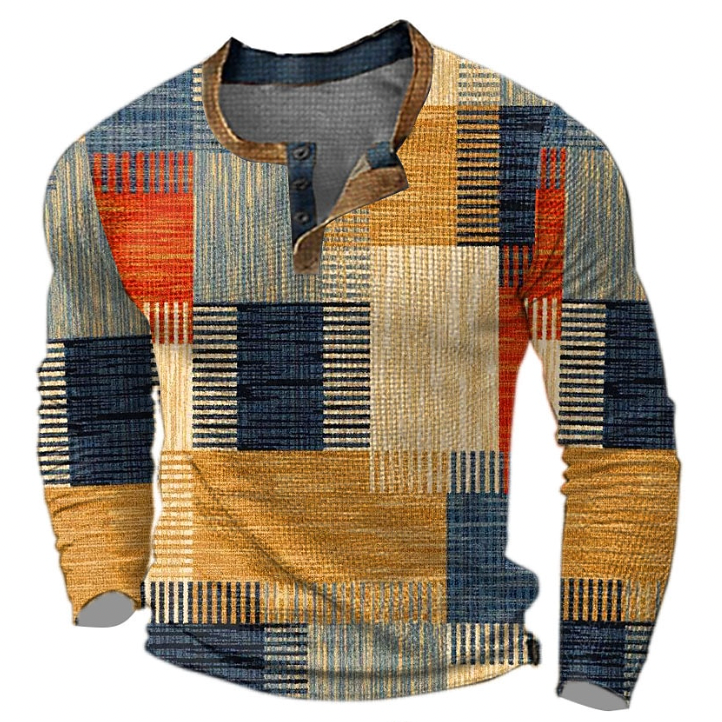 Herren Eleganter Pullover mit Geometrischem Muster
