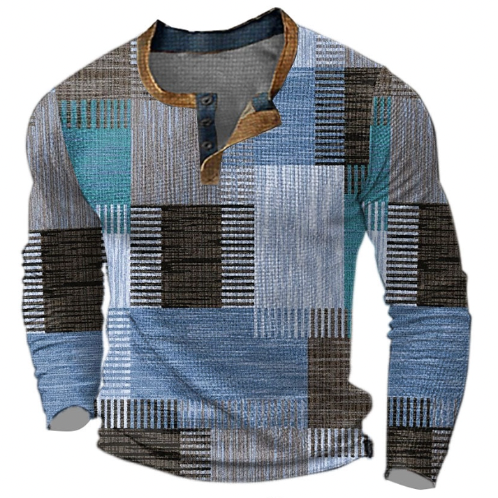 Herren Eleganter Pullover mit Geometrischem Muster