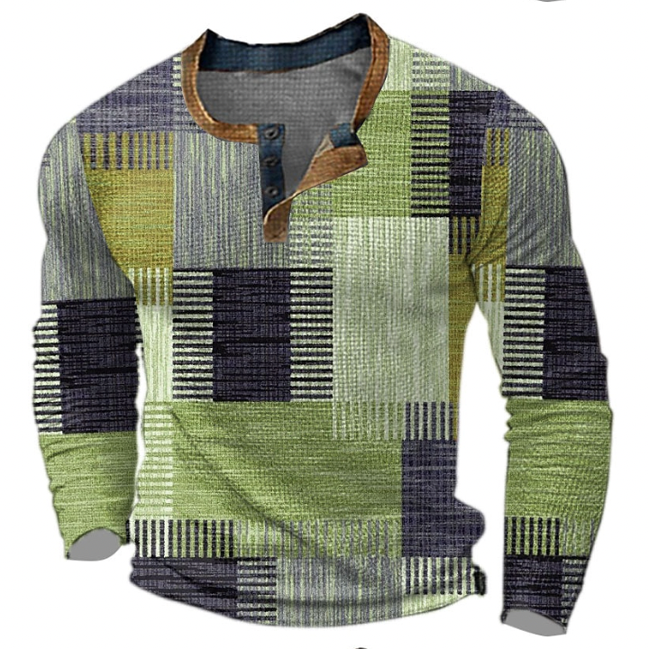 Herren Eleganter Pullover mit Geometrischem Muster