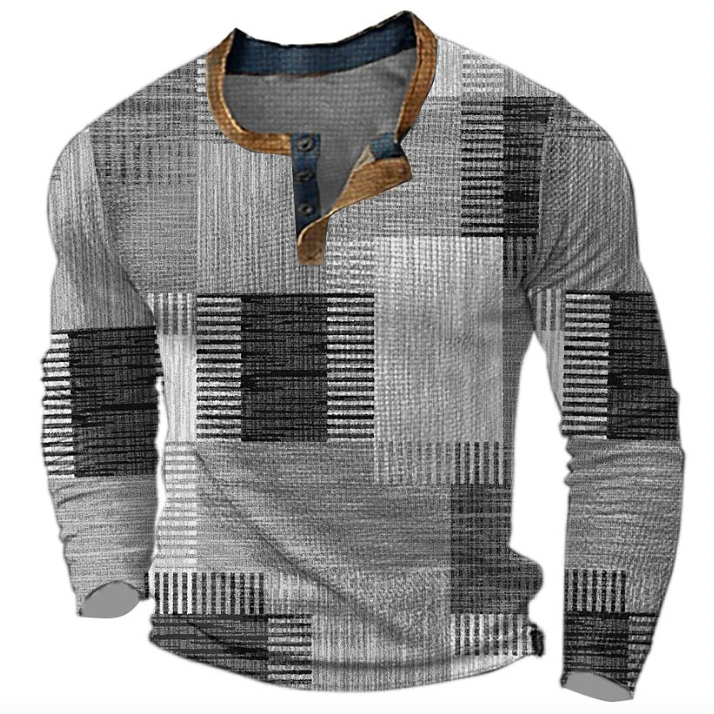 Herren Eleganter Pullover mit Geometrischem Muster