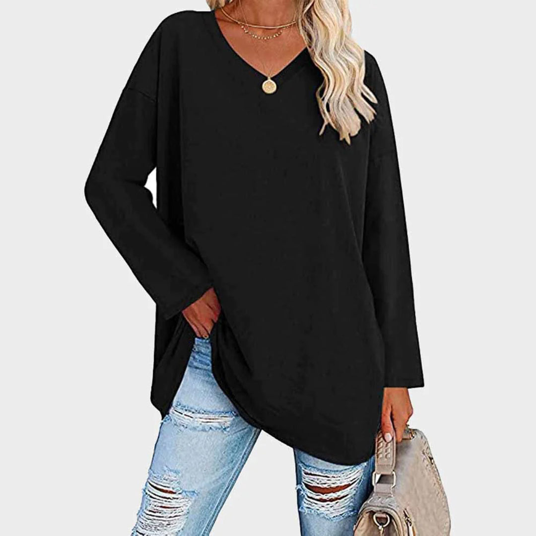 Elegantes Langarm-Top mit Femininem Schnitt