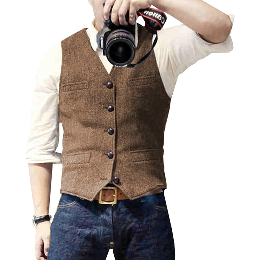 Herren-Jeansweste
