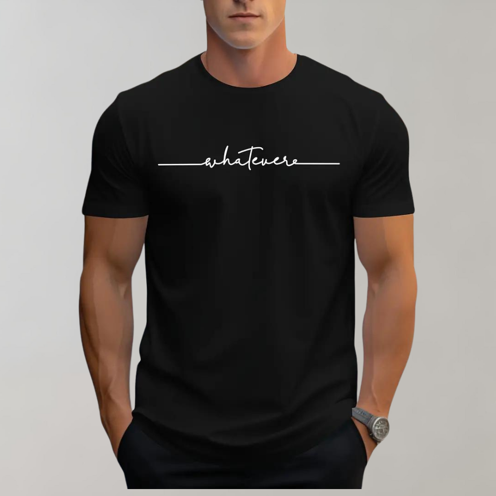 Lässiges Herren T-Shirt mit Rundhalsausschnitt und minimalistischem Print
