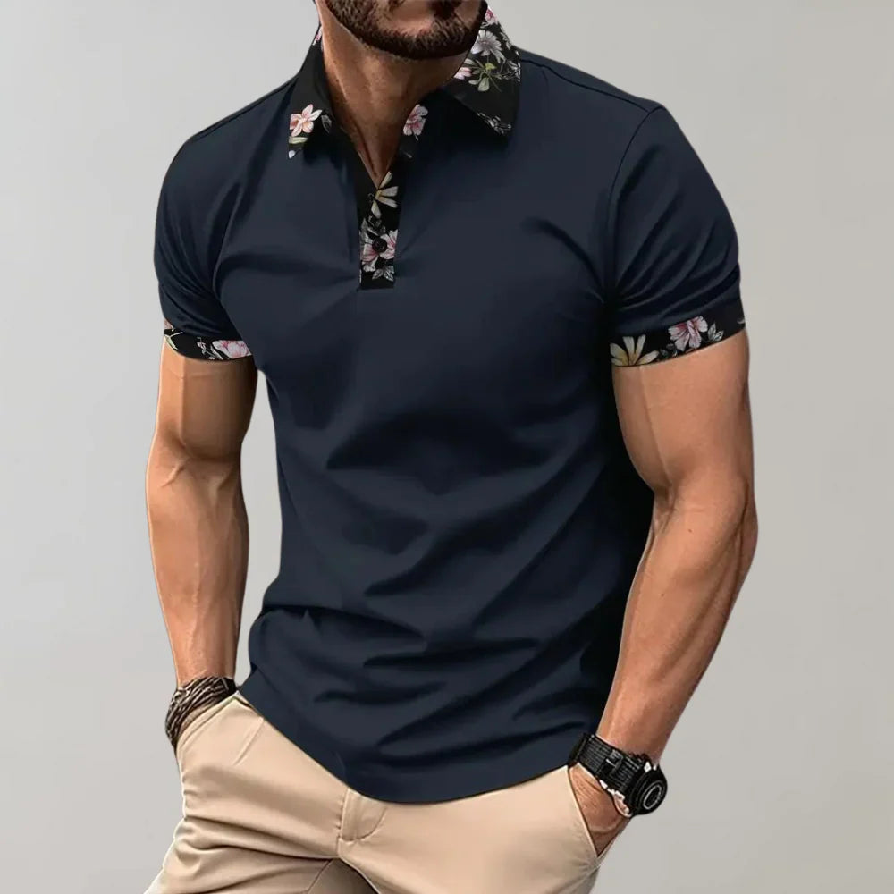 Kurzarm-Poloshirt mit klassischer Passform für Herren